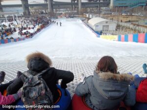 Ttukseom Hangang Park Snow Sledding Hill